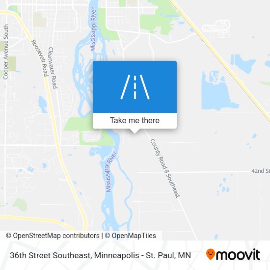 Mapa de 36th Street Southeast