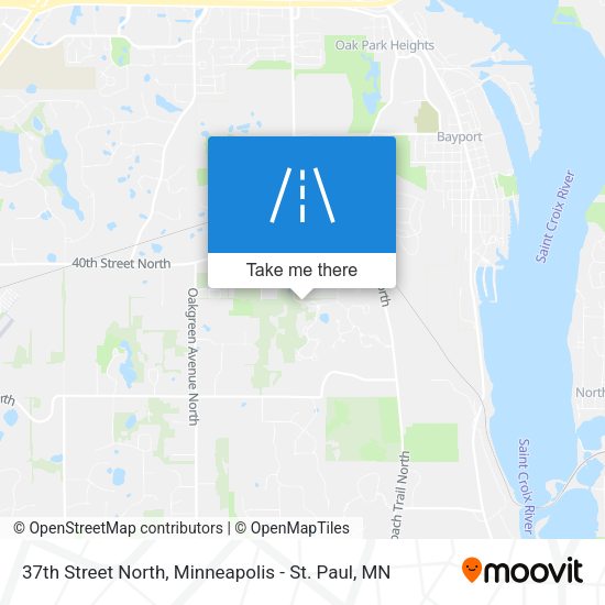 Mapa de 37th Street North