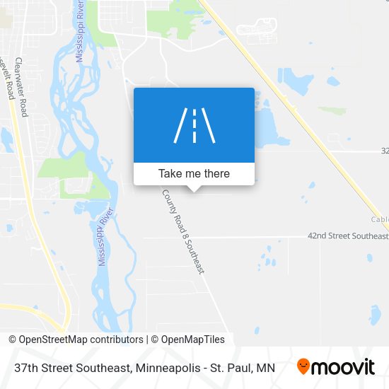 37th Street Southeast map