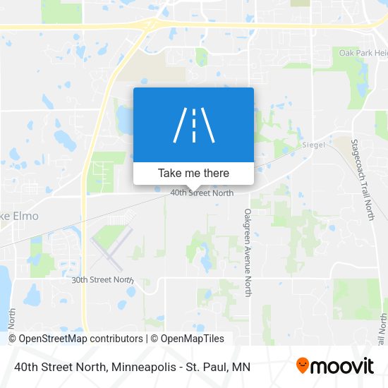 40th Street North map