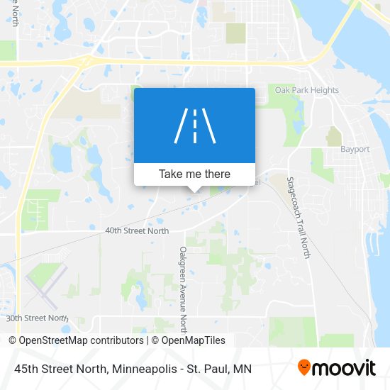 45th Street North map