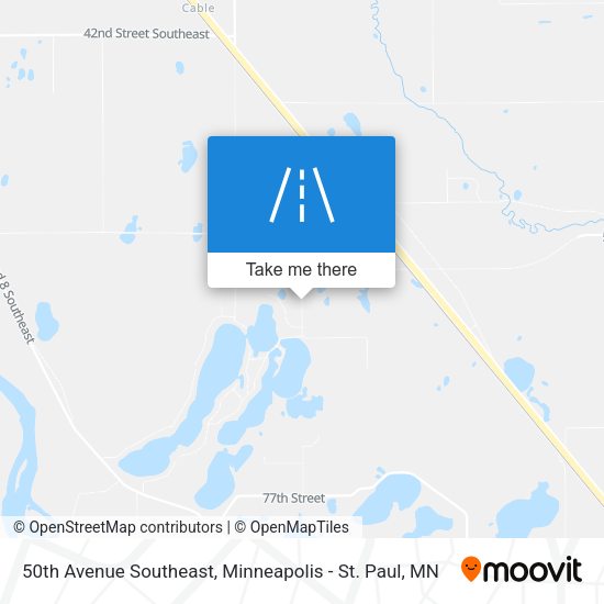 50th Avenue Southeast map