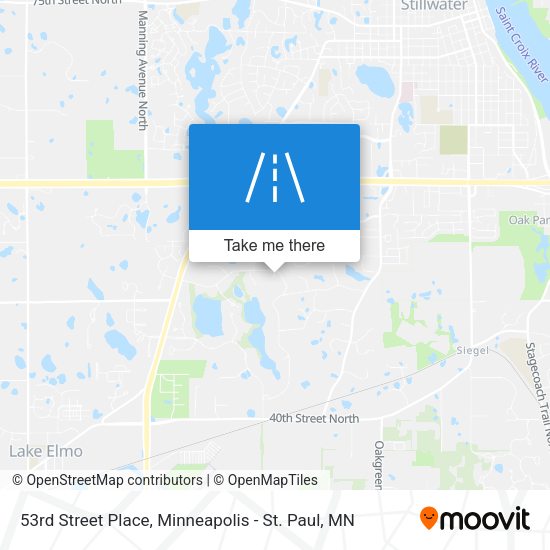 53rd Street Place map