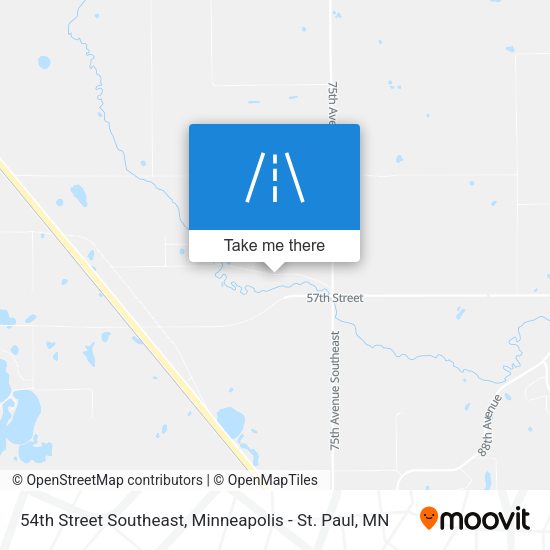 54th Street Southeast map