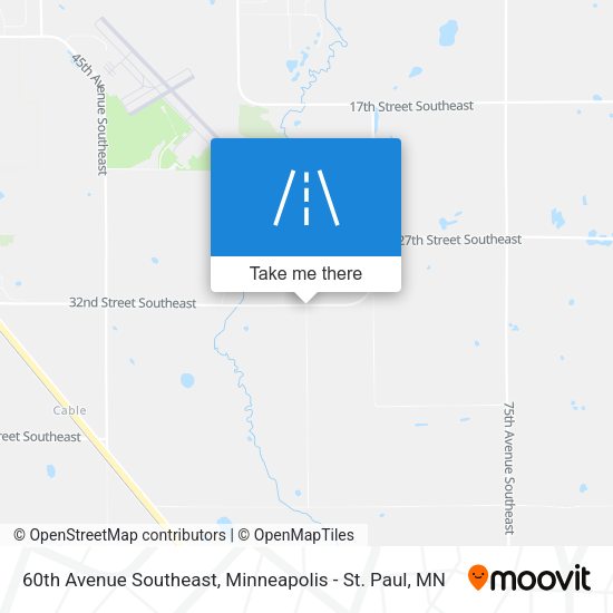 60th Avenue Southeast map