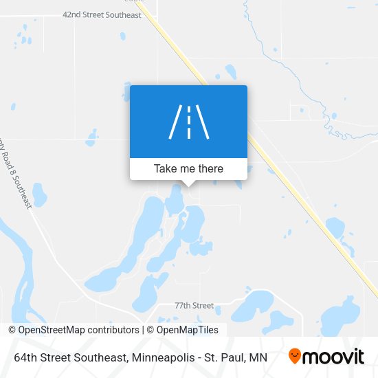 64th Street Southeast map
