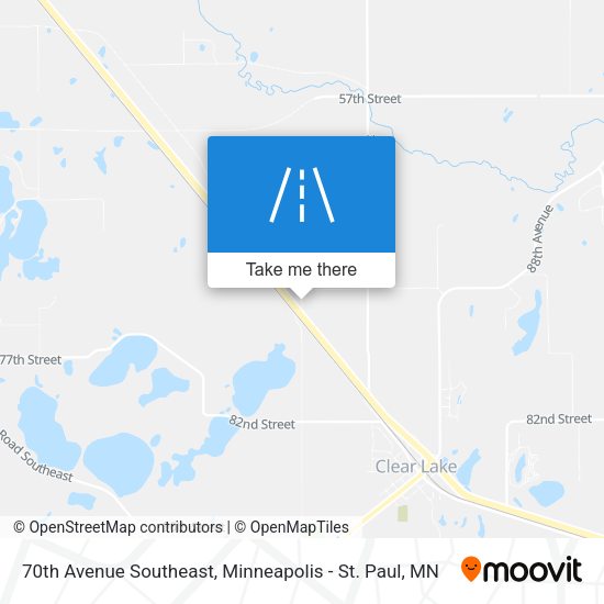 70th Avenue Southeast map