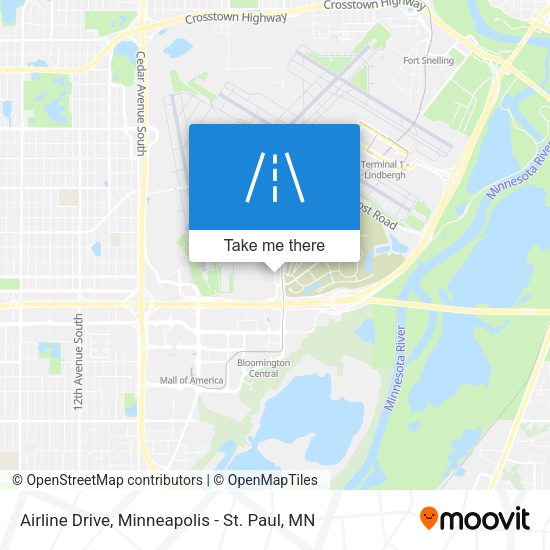 Airline Drive map