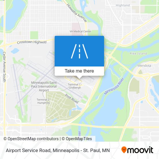 Mapa de Airport Service Road