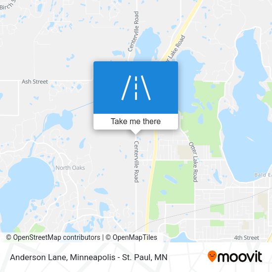 Mapa de Anderson Lane