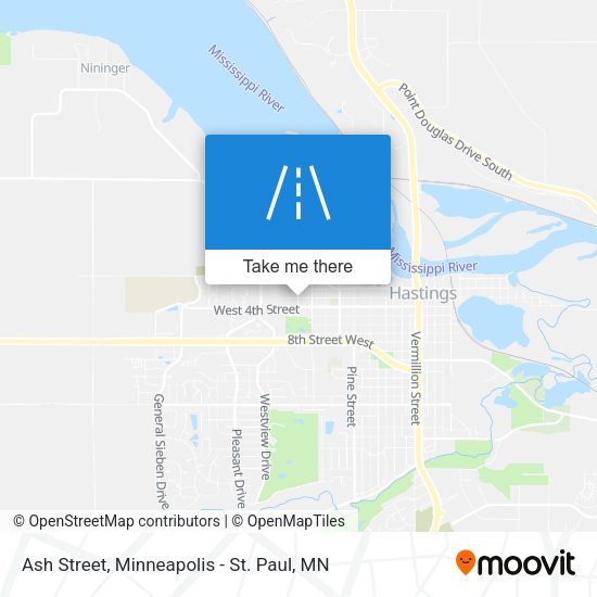 Ash Street map