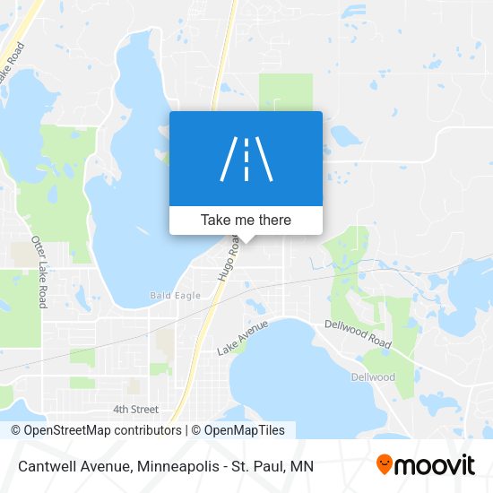 Mapa de Cantwell Avenue