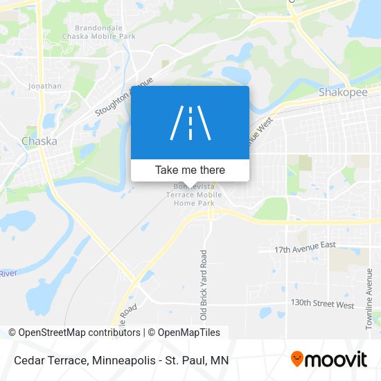 Cedar Terrace map