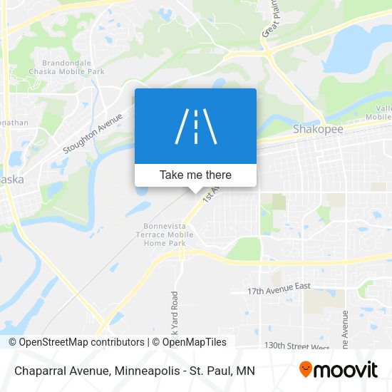 Mapa de Chaparral Avenue