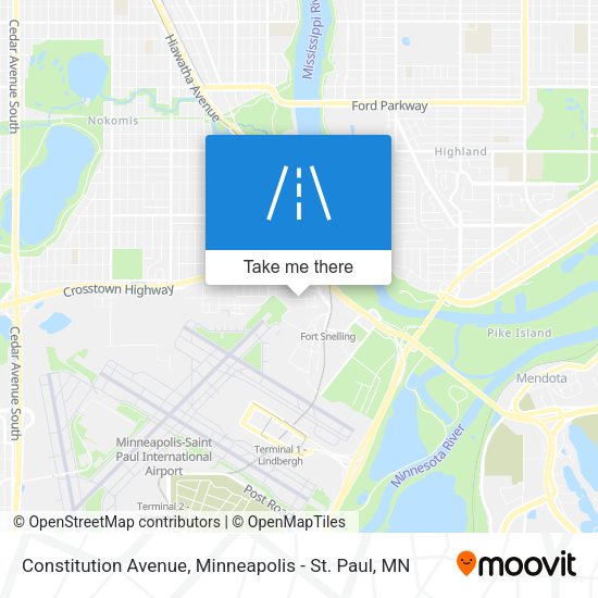 Mapa de Constitution Avenue