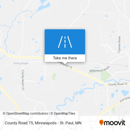 Mapa de County Road 75
