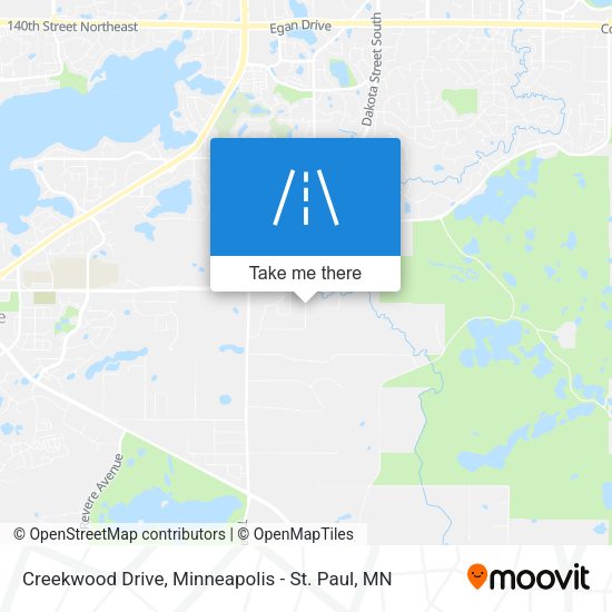 Creekwood Drive map