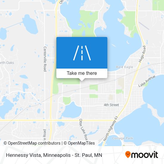 Hennessy Vista map
