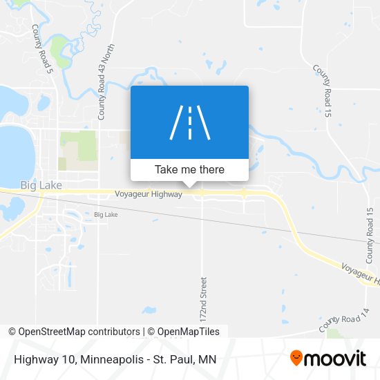 Mapa de Highway 10