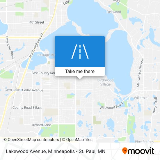 Mapa de Lakewood Avenue