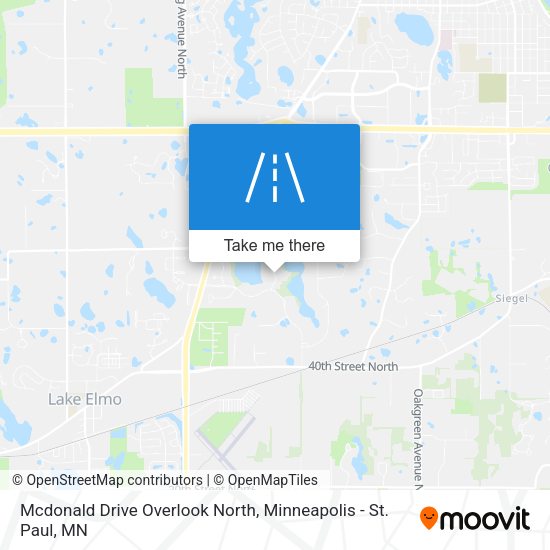 Mcdonald Drive Overlook North map
