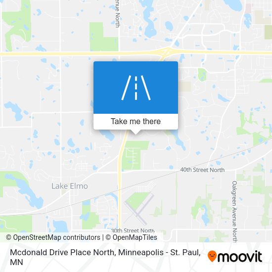 Mapa de Mcdonald Drive Place North