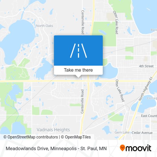 Meadowlands Drive map