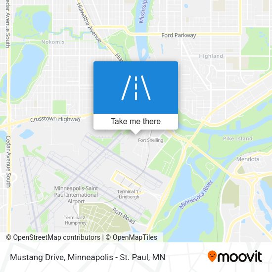 Mustang Drive map