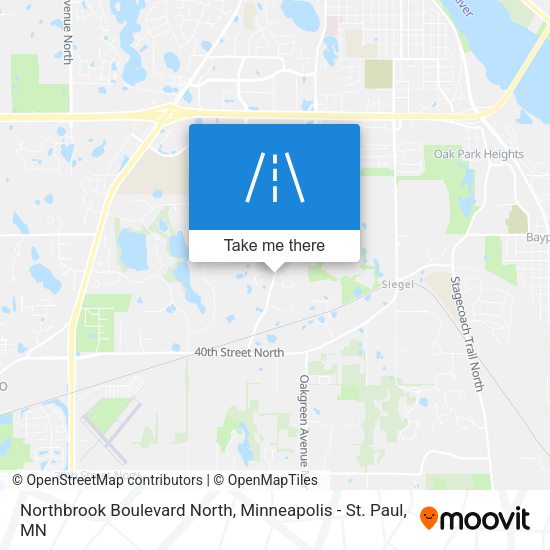Northbrook Boulevard North map