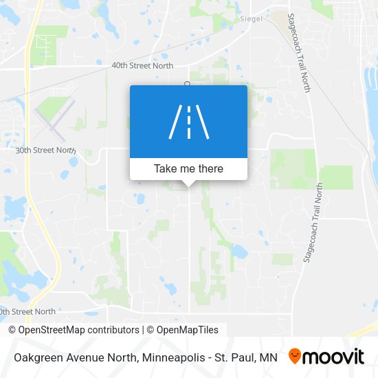 Mapa de Oakgreen Avenue North