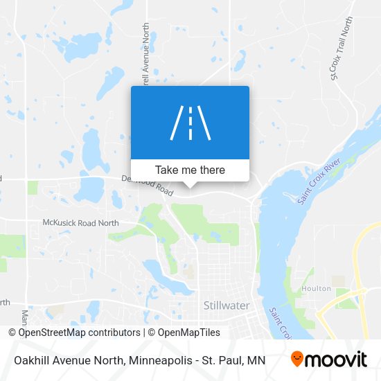Oakhill Avenue North map