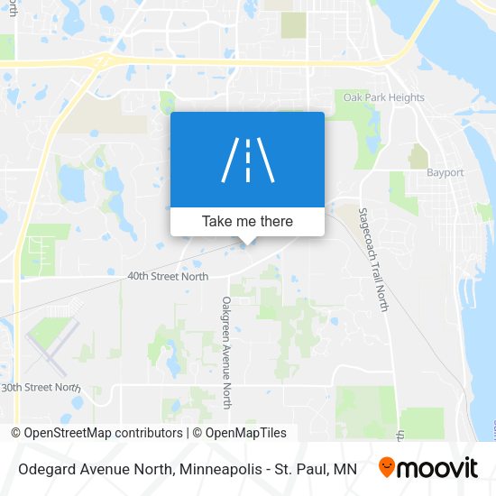 Mapa de Odegard Avenue North