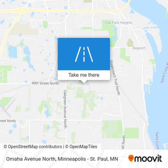 Omaha Avenue North map