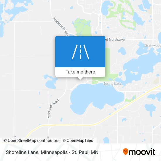 Shoreline Lane map