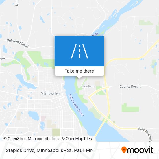 Mapa de Staples Drive