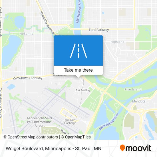 Weigel Boulevard map