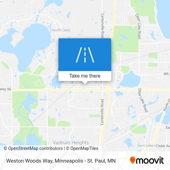 Weston Woods Way map