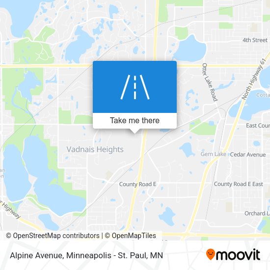 Alpine Avenue map