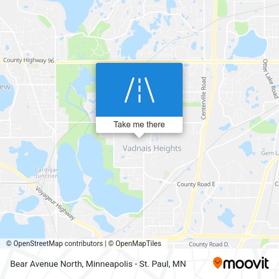 Bear Avenue North map