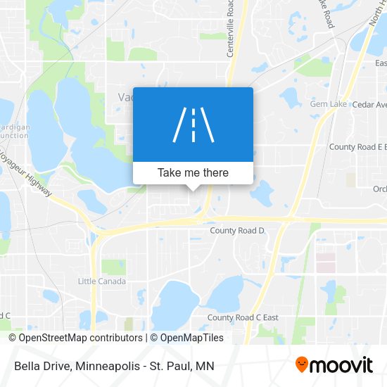 Bella Drive map