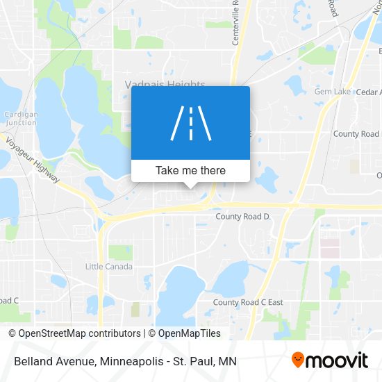 Belland Avenue map