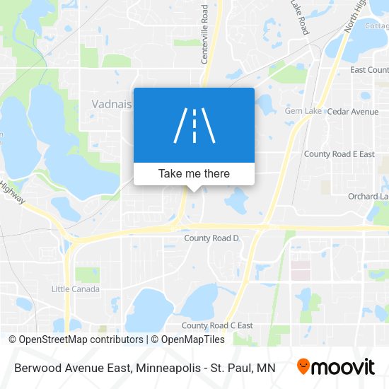 Berwood Avenue East map