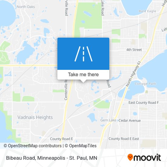 Mapa de Bibeau Road