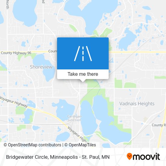 Bridgewater Circle map