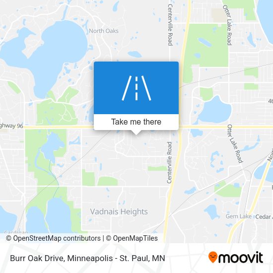 Burr Oak Drive map