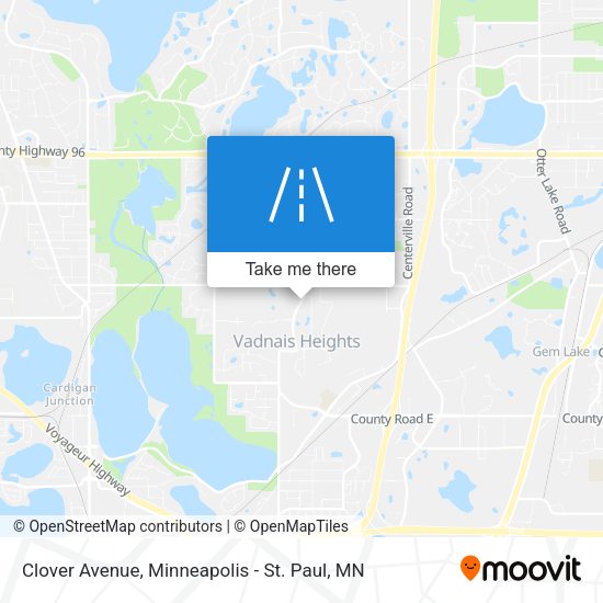 Clover Avenue map