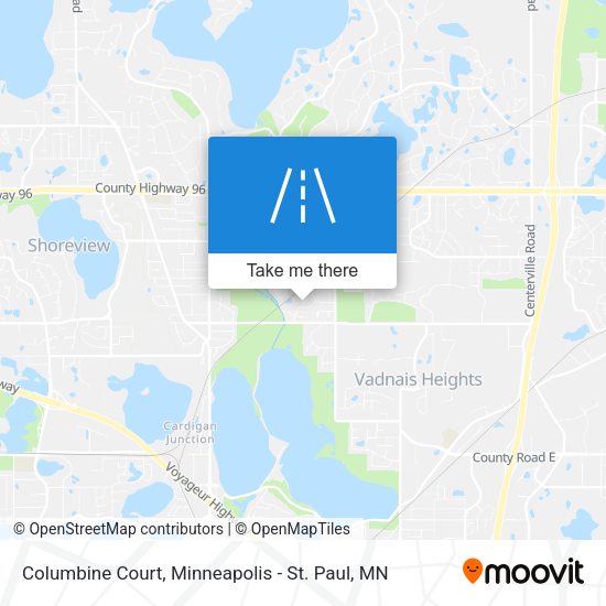Columbine Court map
