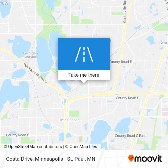 Costa Drive map