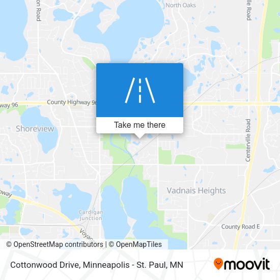 Cottonwood Drive map