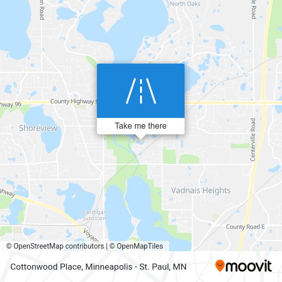 Cottonwood Place map
